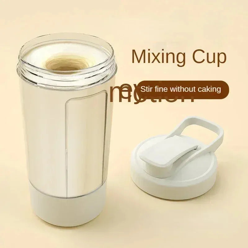 Portable Electric Protein Shaker Bottle USB Rechargeable Shaker Bottle Multipurpose 450Ml Mixer Cups for Fitness Workout
