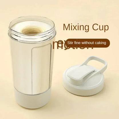 Portable Electric Protein Shaker Bottle USB Rechargeable Shaker Bottle Multipurpose 450Ml Mixer Cups for Fitness Workout